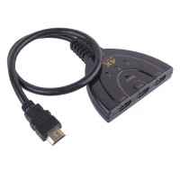 RARY 3 poorts HDMI compatibele schakelaar 4K*2K schakelaar splitter adapter 3 in 1 out poort hub voor DVD HDTV Xbox PS3