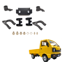 RBR/C Verbeterde Metalen Bovenste Onderste Swing Arm Steering Onderdelen Set R507 voor WPL D12 1/10 RC Auto voertuigen M