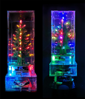Rechte/Krombladige Kerstboom Tricolor/Kleurrijke Versie Ondersteunt Bluetooth DIY Elektronische Kits