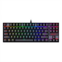 Redragon K552 87 Toetsen Mechanisch Gaming Toetsenbord USB Bedraad Waterdicht Hot Swappable NKRO Gemengde Kleur Achtergr