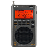Retekes TR110 Draagbare SSB kortegolf Radio FM/MW/SW/LSB/AIR/CB/VHF/UHF Volledige Band NOAA Alert Digitale Radio Ontvang
