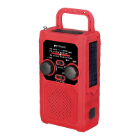 Retekes TR201 Draagbare Radio FM AM SOS Noodradio LED verlichting Handkruk Zonne ontvanger voor Kamperen Buitenshuis