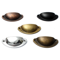 Retro Kast Kast Lade Deur Handgrepen Home Keuken Meubels Halve Maan Shell Handvat