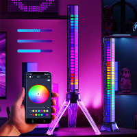 RGB Light Bar Muziek Synchronisatie Afhaalritme Lamp APP Control Voice Activated Atmosfeer Lichtbalk voor Auto Gaming Ka