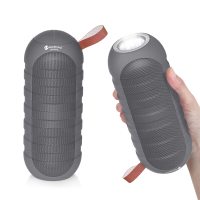 Rixing NR3025L Outdoor Draagbare Draadloze Bluetooth 5.0 Zaklamp Luidspreker Stereo HiFi Luidsprekers Ondersteuning TF