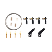 Roerhoek Duwstang Balhoofd Kogelgewricht Aansluiten Staaldraad Schroef Kit 2.5 MM/2 MM Voor RC Vliegtuig Vaste Vleugel A