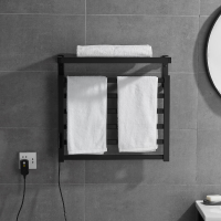 Roestvrijstalen Elektrisch Handdoekenrek Temperatuur Tijdregeling Slimme Verwarmde Handdoekenrek Handdoekwarmer