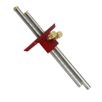 Roestvrijstalen Houtbewerking Marking Gauge Europese Dubbele Kop Mosgroef Scriber Liniaal