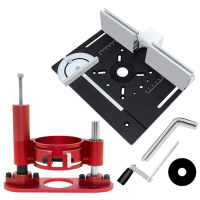 Router Lift 65 mm Universele Trimmachine Router Lift Tafelbasis voor houtbewerkingsbanken Tafelzaag Aluminium basisgeree