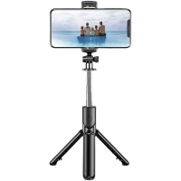 S03 68 cm Selfie Stick statief Draadloze Bluetooth afstandsbediening Uitschuifbare draagbare telefoonstandaard voor vide