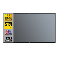 Salange Wandmontage Projector Scherm 16:9 4K Metalen Anti Licht Gordijn Reflecterende Stof Doek 84/100/120/130inch voor