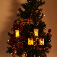 Santa Claus Snowman Jesus Elk patroon opknoping kerst simulatie vlam vakantie nachtlampje Decor