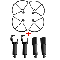Set van verhoogd landingsgestel met veerstatief en propeller beschermhoes voor X193/ X7 /ZLL SG906 PRO RC Drone Quadcopt
