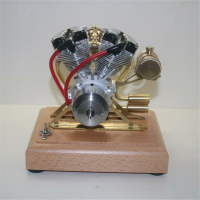 Shovelhead R31 V2 Stirlingmotor met dubbele cilinder Model STEM Science Discovery Toy