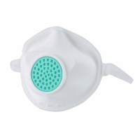 Siliconen gezichtsmasker ademende mondkapset met 15 delige filters wit