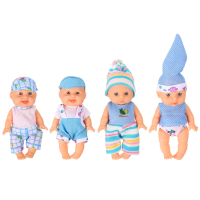 Simulatie baby 3d creatief schattige pop speelhuis speelgoed pop vinyl pop cadeau