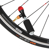 Snelle Opblaasbare Fietspompkop Draagbare CO2 Gasfles Pompkop Adapter Voor Fietsluchtpomp