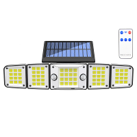 Solar Buitenverlichting Bewegingssensor LED Schijnwerper 280LED 3500 Lumen 3 Modi Waterdichte Zonnebeveiligingslampen me