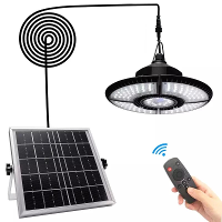 Solar Hanglamp Buiten Binnen Split Afstandsbediening Dimbaar Zonnelamp Opvouwbaar Zonlicht Garage Tuin Zonnelamp Voor Sc