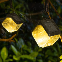 Solar Ice Brick Nachtlampje Buitendecoratie Villa Hanglamp Tuinlicht Controle Sensor Omgevingslicht