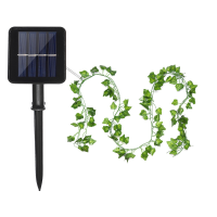 Solar Ivy Lichtslingers LED Outdoor Kerstdecoratie Plantverlichting Esdoornblad Groene Rotan Lichtslingers