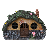 Solar LED Decoratieve Licht Kleine Fee Huis Gazon Dak Buitenshuis Waterdichte Tuindecoratie Licht