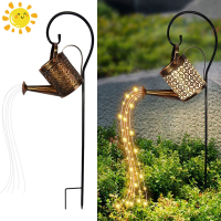 Solar Light Art Lamp Powered LED Fairy Koperdraad Waterdichte Lichtslingers Gieter Outdoof Tuindecofatie