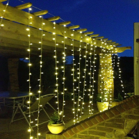Solmore 6x3M 600LED USB LED Gordijn Fairy Lichtslingers Opknoping Achtergrond Wandlamp Bruiloft Xmas Party Decoratie Lic