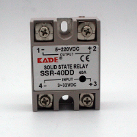 SSR  25DD/ 40DD DC besturings DC SSR Witte behuizing eenfasige solid state relay