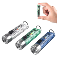 SST20 400LM Draagbare Mini Buiten Sleutelhanger Zaklamp met Multi lichtbron Zijlicht TYPE C Oplaadbaar Multifunctioneel