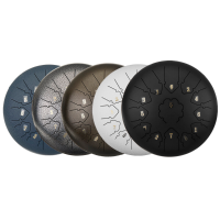 Staal Tongtrommel 12 Inch 13 Tone Drum Handheld Tank Drum Percussie instrument Yoga Meditatie Beginner Muziekliefhebbers