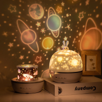 Starry Sky Projectielamp 3 kleuren Lichtrotatie Slaapkamer Nachtlampje Beste cadeau