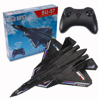 SU 57 Vechter 315mm Spanwijdte 2.4GHz 3CH EPP Waterdichte RC Vliegtuig Warbird Trainer Beginner RTF Met LED Licht