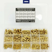 Suleve MXBN11 420 stuks M2 M3 M4 M5 Metrische Vrouwelijke Draad Messing Geribbelde Moer Gewikkelde Inzetmoeren Assortime