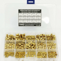 Suleve MXBN11 420Pcs M2 M3 M4 M5 Metrische Binnendraad Messing Kartelmoer Schroefdraad Insert Inbedding Noten Assortimen
