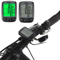 SUNDING 563B Multifunctionele Fietscomputer Bekabelde Kilometerteller Stopwatch Waterdichte Mini Digitale LCD Snelheidsm