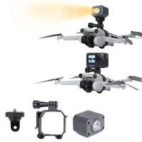 Sunnylife Uitgebreide Multifunctionele Adapter Camera Licht Beugel Houder voor DJI Mini 3 PRO ACTIE 2 Insta360 EEN X2