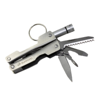 SUNROAD 10 in 1 Aluminium 101mm Vis Tangen Multifunctionele LED Lights Mes Visserij Cutter Tools