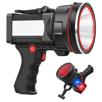 Super heldere LED zaklamp USB oplaadbaar 2 standen Spotlight Werklamp Schijnwerper Vissen Jagen