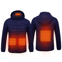 TENGOO HJ 04 Unisex Verwarming Jas Met 4 Zones Voor Mannen 3 Modi Instelbare USB elektrische Verwarmde Jas Thermische Ho