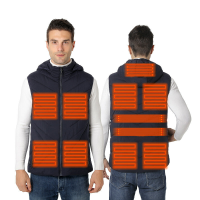 TENGOO HT 11A Verwarmd Vest 11 Verwarmingsgebieden Oversized Warm Winddicht Winter Vest Zelfverwarmend Usb elektrisch Th