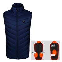 TENGOO HV 04B Unisex 4 Plaatsen Verwarmingsvest 3 Versnellingen Verwarmde Jassen USB Elektrische Thermische Kleding Wint