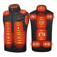 TENGOO HV 13 Verwarmd Vest 13 Verwarmingszones Oversized Vrouwen Mannen Winter Vest Zelfverwarmend Vest Usb Elektrisch T