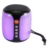 TG 611 Draagbare Luidspreker Bluetooth 5.0 Draadloze Luidspreker Cilindrische Lichtgevende Lantaarn Luidspreker Waterdic