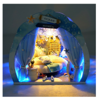 TIANYU TW38 Met de hand geassembleerd poppenhuismodel speelgoed voor vriendinnen en kinderdecoratie
