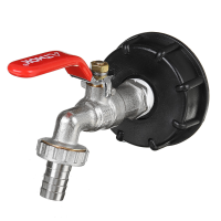 TMOK 1/2 Inch S60x6 IBC Watertank Adapter Tap Uitlaat Vervangende Klepfitting voor Tuin Water Connector