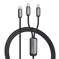 Toocki TQ X52A PD100W USB C naar USB C/USB C kabel voor snel opladen en gegevensoverdracht, met getinde koperen kern, 1,