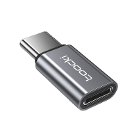 Toocki Z9 Type C mannelijk naar iP vrouwelijk aluminium legering adapter converter voor telefoon computer laptop