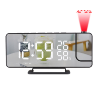 TS 9210 TFM HW R Radioprojectie wekker LED groot scherm temperatuur en luchtvochtigheid elektronische klok digitale wekk