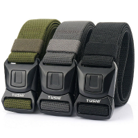 TUSHI 2023 Tactische Riem 125cm * 3.8Cm Nylon Polyester Tailleband Metalen Snelsluiting Mannen Tactische Gordel